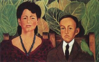 Portrait of Alicia Morillo Safa and her Son, Eduardo Frida Kahlo